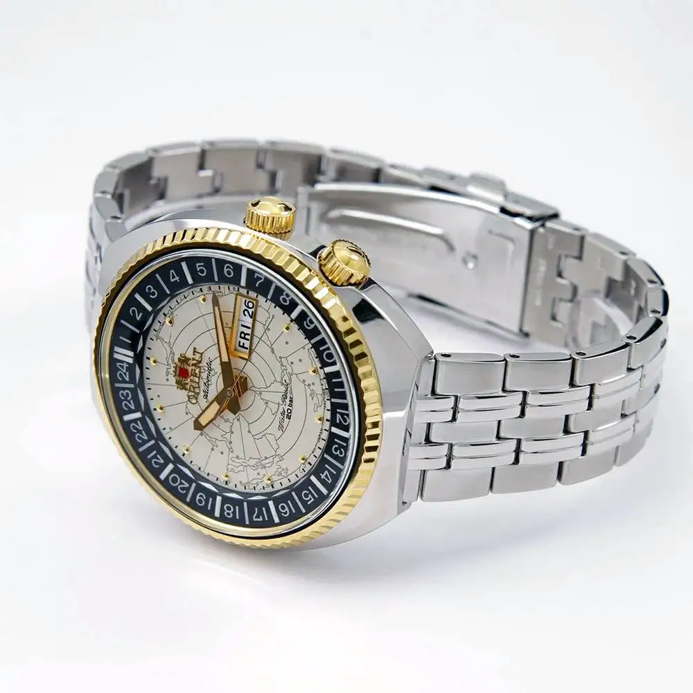 Orient RA-AA0E01S19B นาฬิกาผู้ชาย World Map Revival Automatic Men's Watch
