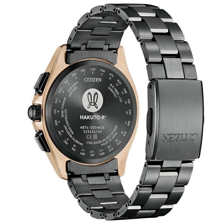 Citizen BY1009-64Y นาฬิกาผู้ชาย Attesa HAKUTO-R Super Titanium™ Eco-Drive Radio Perpetual Moon Phase Limited 2,100 Men's Watch