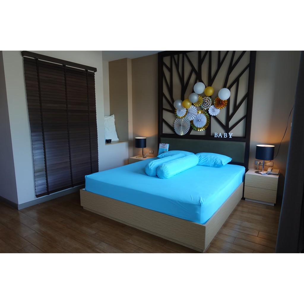 เกรดพรีเมี่ยม ผ้าปูที่นอนกันน้ำ ไร้กลิ่น ไม่ต่อกลาง กันเปื้อน กันฝุ่น (ต่อด้านข้าง)