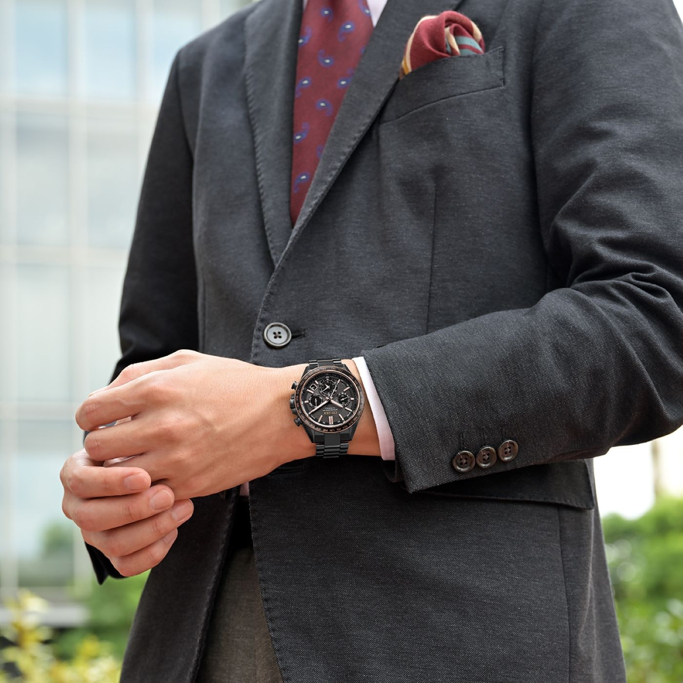 Citizen CC4074-61W นาฬิกาผู้ชาย Attesa Atomic Timekeeping Super Titanium™ Satellite GPS Men's Watch