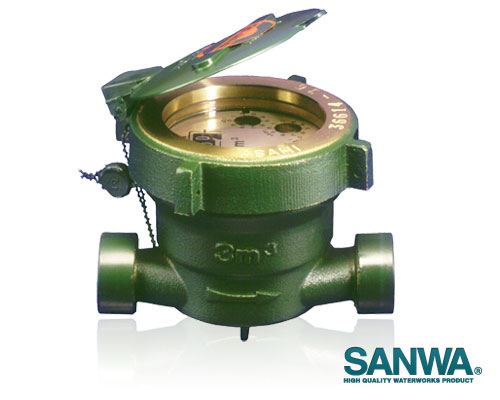 Cast Bronze Water Meter SANWA (มาตรวัดน้ำทองเหลือง ซันวา)