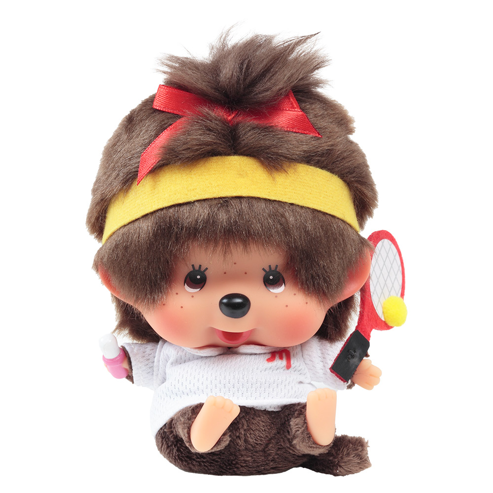 [PRE-ORDER] ตุ๊กตา ม่อนชิชิ นักเทนนิส Size 13 cm ม่อนชิชิจัง Monchhichi Let's Sports Tennis นำเข้าจากญี่ปุ่น レッツ！スポーツモンチッチ テニス 女の子