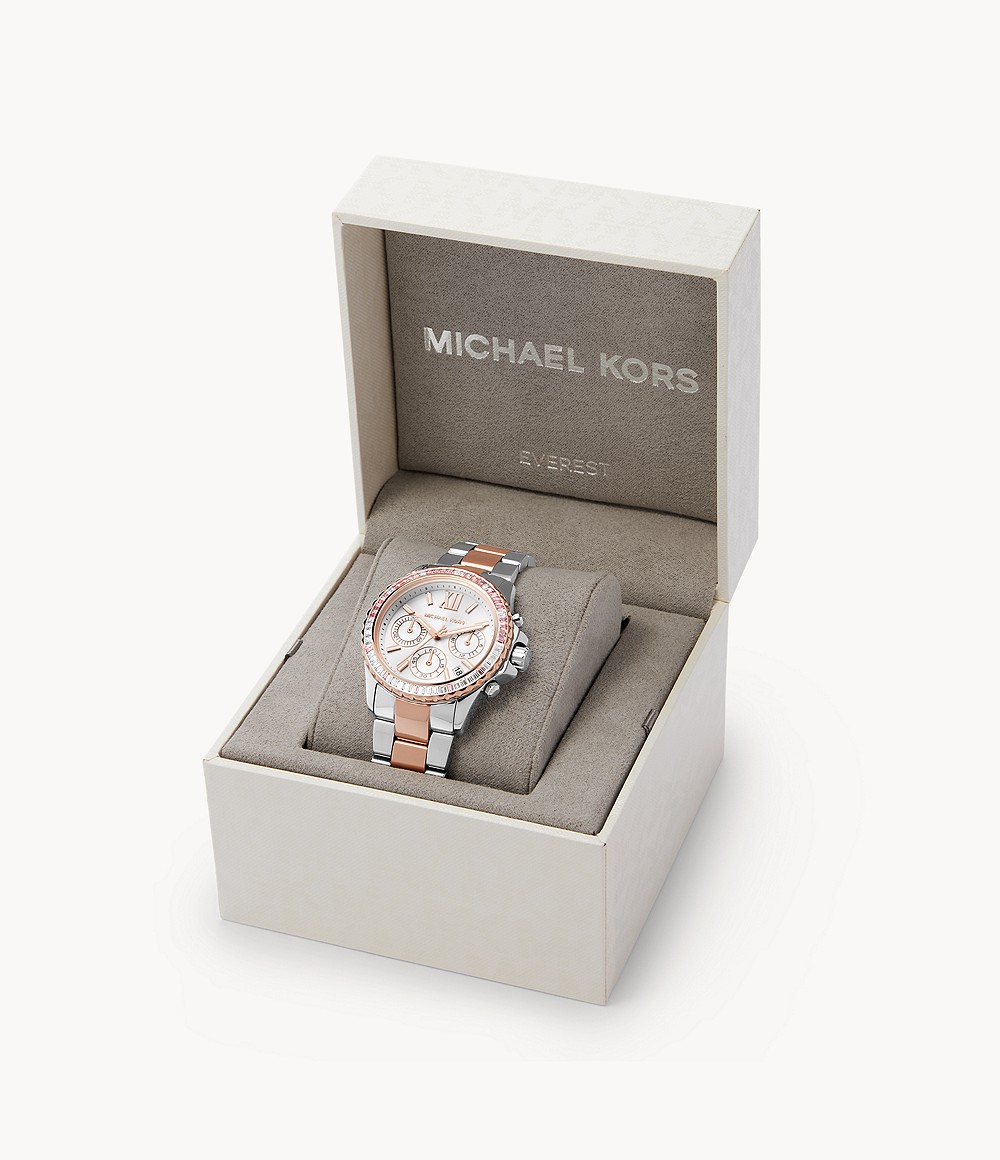 Michael Kors MK7214 นาฬิกาผู้หญิง Everest Chronograph Two-Tone Quartz Women's Watch