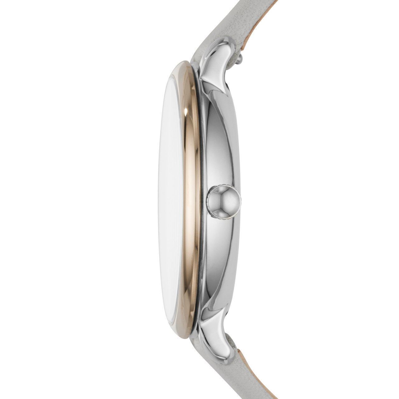 Fossil ES4377 นาฬิกาผู้หญิง Fossil รุ่น ES4377, Jacqueline Three-Hand Mineral Gray Leather Women's Watch