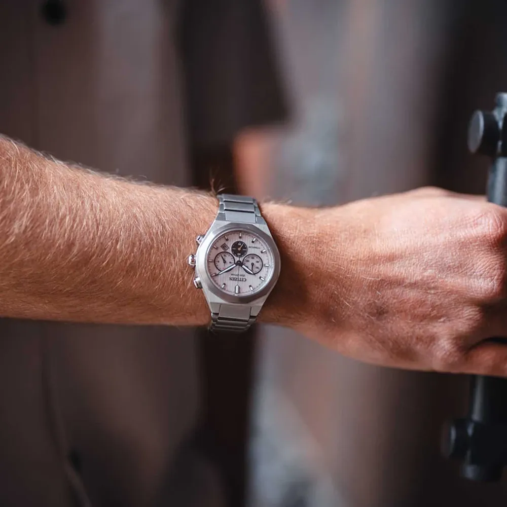 Citizen CA4690-51A นาฬิกาผู้ชาย Zenshin Chronograph Eco-Drive Super-Titanium Men's Watch