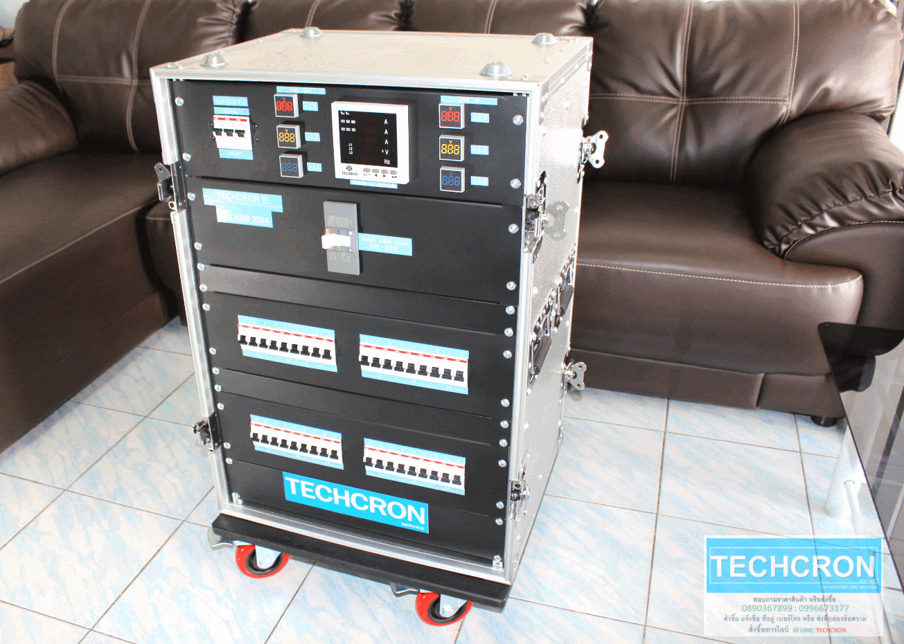 TECHCRON ตู้โหลด 16u ABB 250 แอมป์