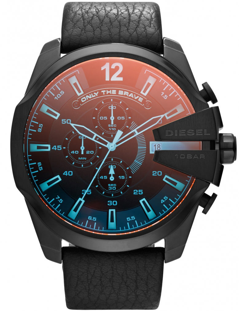 Diesel DZ4323 นาฬิกาผู้ชาย Diesel รุ่น DZ4323, Mega Chief Chronograph Black Dial Men's Watch