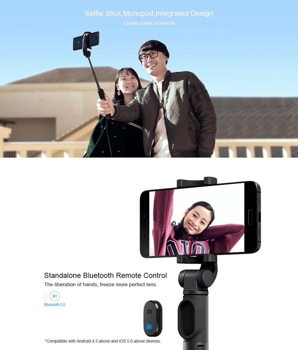 Xiaomi Tripod Selfie Stick - ไม้เซลฟี่+ขาตั้งมือถือ