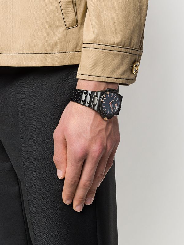 Versace VEDY00719 นาฬิกาผู้ชาย Chain Reaction Quartz Swiss Made Men's Watch