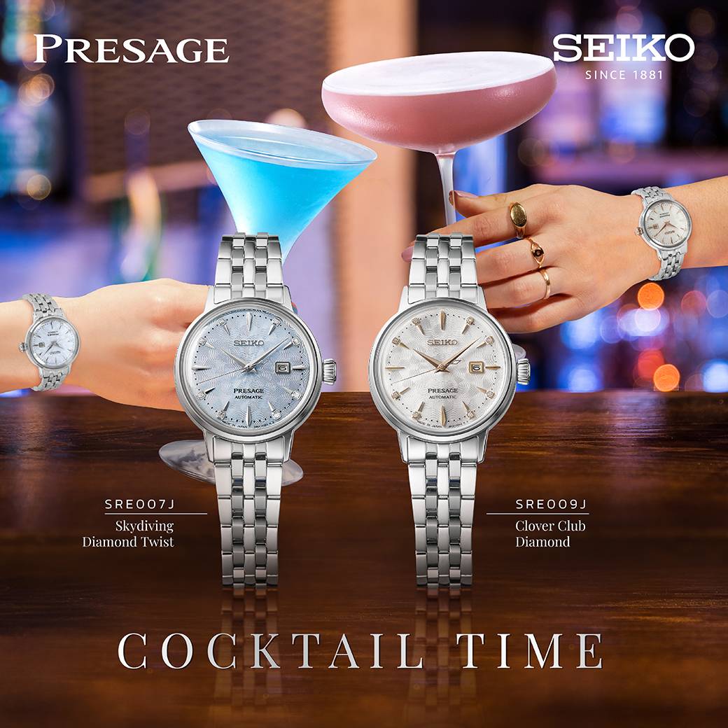 Seiko SRE007J1 นาฬิกาผู้หญิง Presage Cocktail Time Automatic Women's Watch