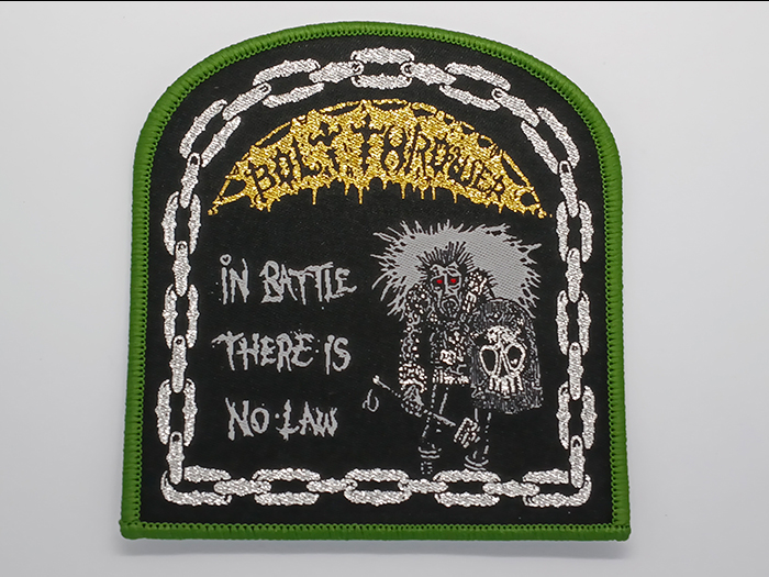 BOLT THROWER'In Battle There Is No Law' Woven Patch อาร์มแบบทอ