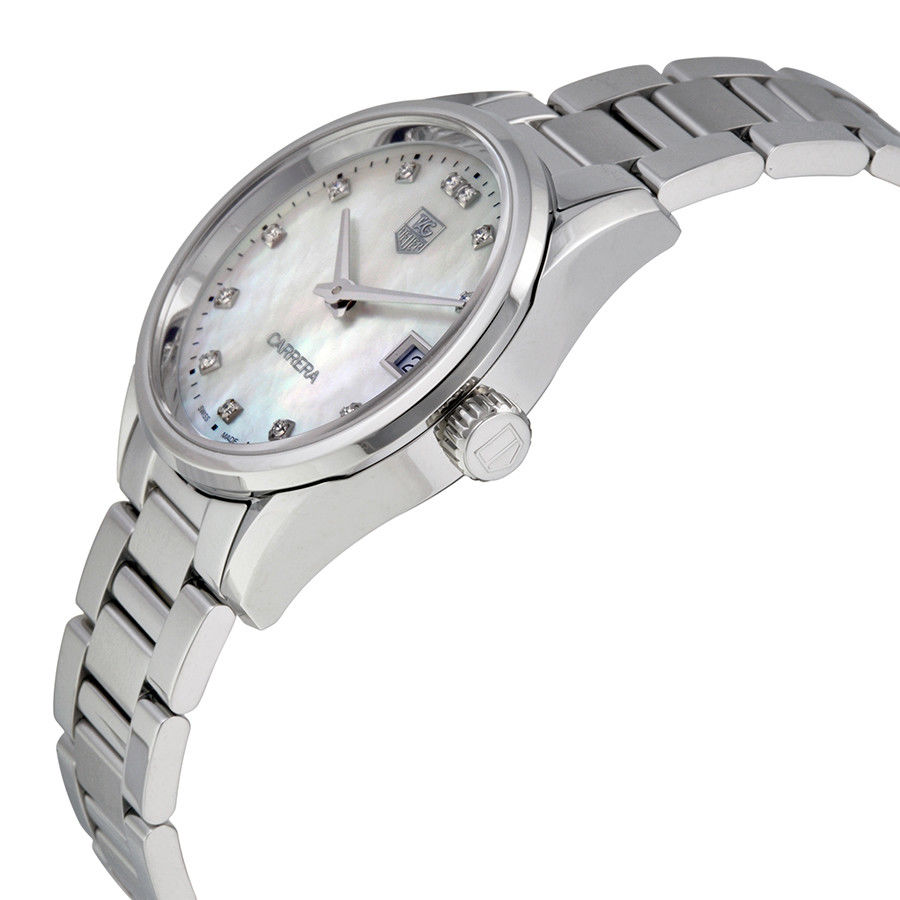 Tag Heuer WAR1314.BA0778 นาฬิกาผู้หญิง Carrera Stainless Steel Diamonds 100M - ∅32 mm Women's Watch