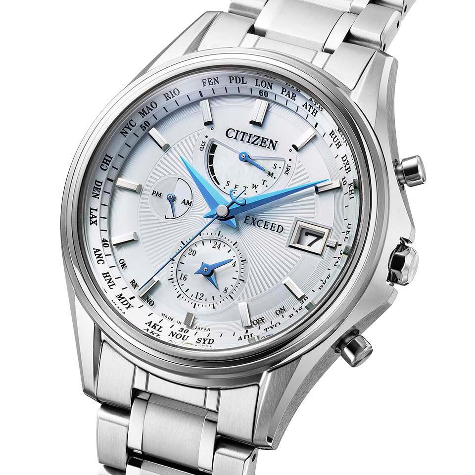 Citizen AT9130-69W นาฬิกาผู้ชาย Citizen Exceed Eco-Drive Radio 45th Anniversary Men's Watch