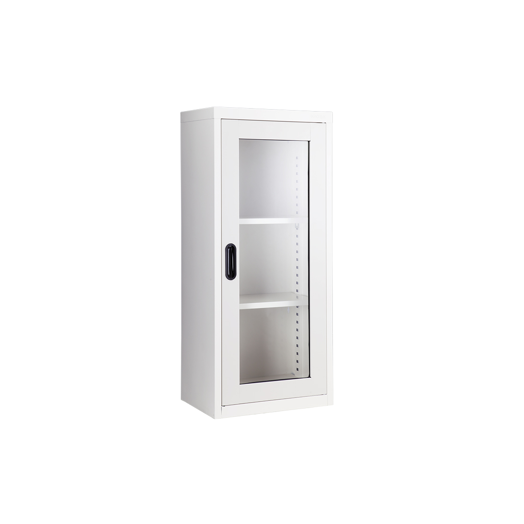 ตู้หนังสือบานเปิดกระจกเตี้ย