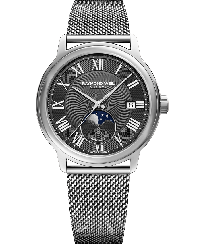 Raymond Weil 2239M-ST-00609 นาฬิกาผู้ชาย Maestro Moon Phase Automatic Men's Watch