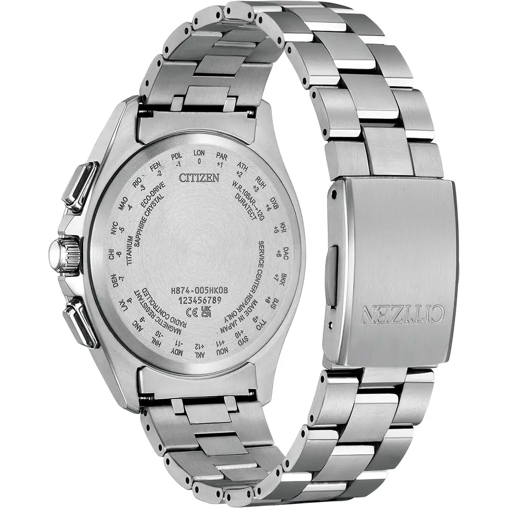 Citizen BY1000-51L นาฬิกาผู้ชาย ATTESA Moon Phase Radio Controlled Titanium Eco-Drive Limited 2,200pcs Men's Watch