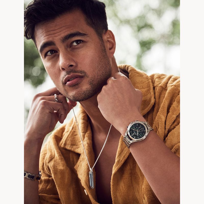 Bulova 96A297 นาฬิาผู้ชาย Curv Precision 262 kHz Quartz Chronograph Men's Watch