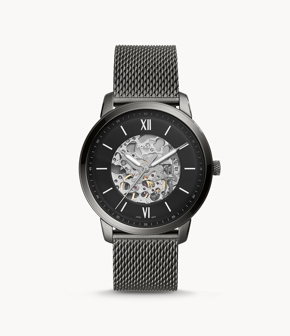 Fossil ME3185 นาฬิกาผู้ชาย Neutra Automatic Smoke Men's Watch