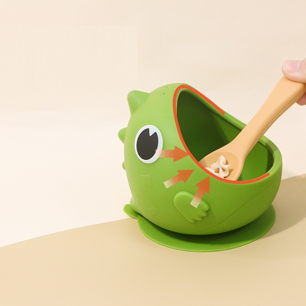 ถ้วยใส่ขนมซิลิโคน ลายการ์ตูน ถ้วยขนมซิลิโคน ก้นดูด