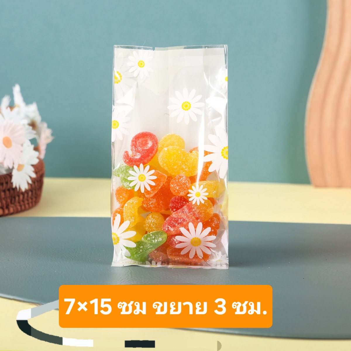 ถุงซีลขยายข้าง บิสกิต เบเกอรี่ ขนมปัง คุ๊กกี้ จำนวน 45-50 ชิ้นต่อแพ็ค (หลายขนาด) ชุดที่ 2