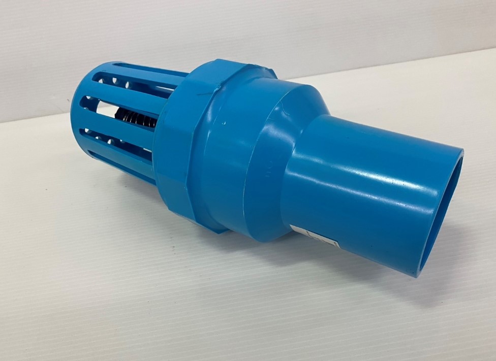 ฟุตวาล์สวมท่อPVC 2" ลิ้นน้ำไทย สีฟ้า #233-50A