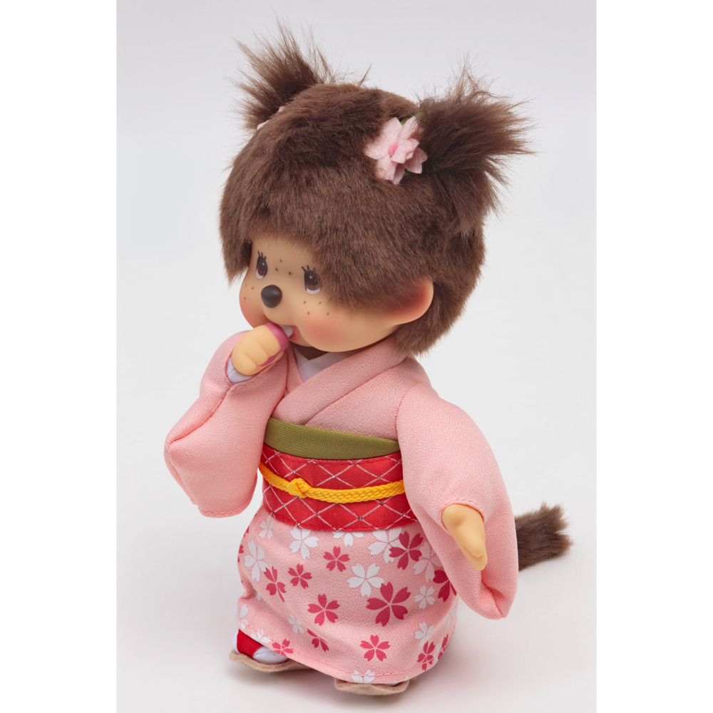 [PRE-ORDER] ตุ๊กตา ม่อนชิชิ กิโมโน ซากุระ Size S ม่อนชิชิจัง Monchhichi Sakura Kimono 11 x 9 x 19 cm นำเข้าจากญี่ปุ่น 桜 モンチッチ