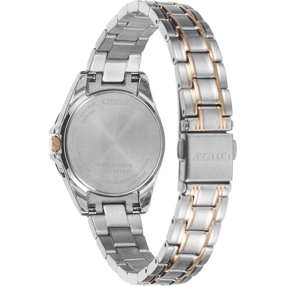 Citizen EC1186-85A นาฬิกาผู้หญิง Eco-Drive Radio Controlled Women's Watch