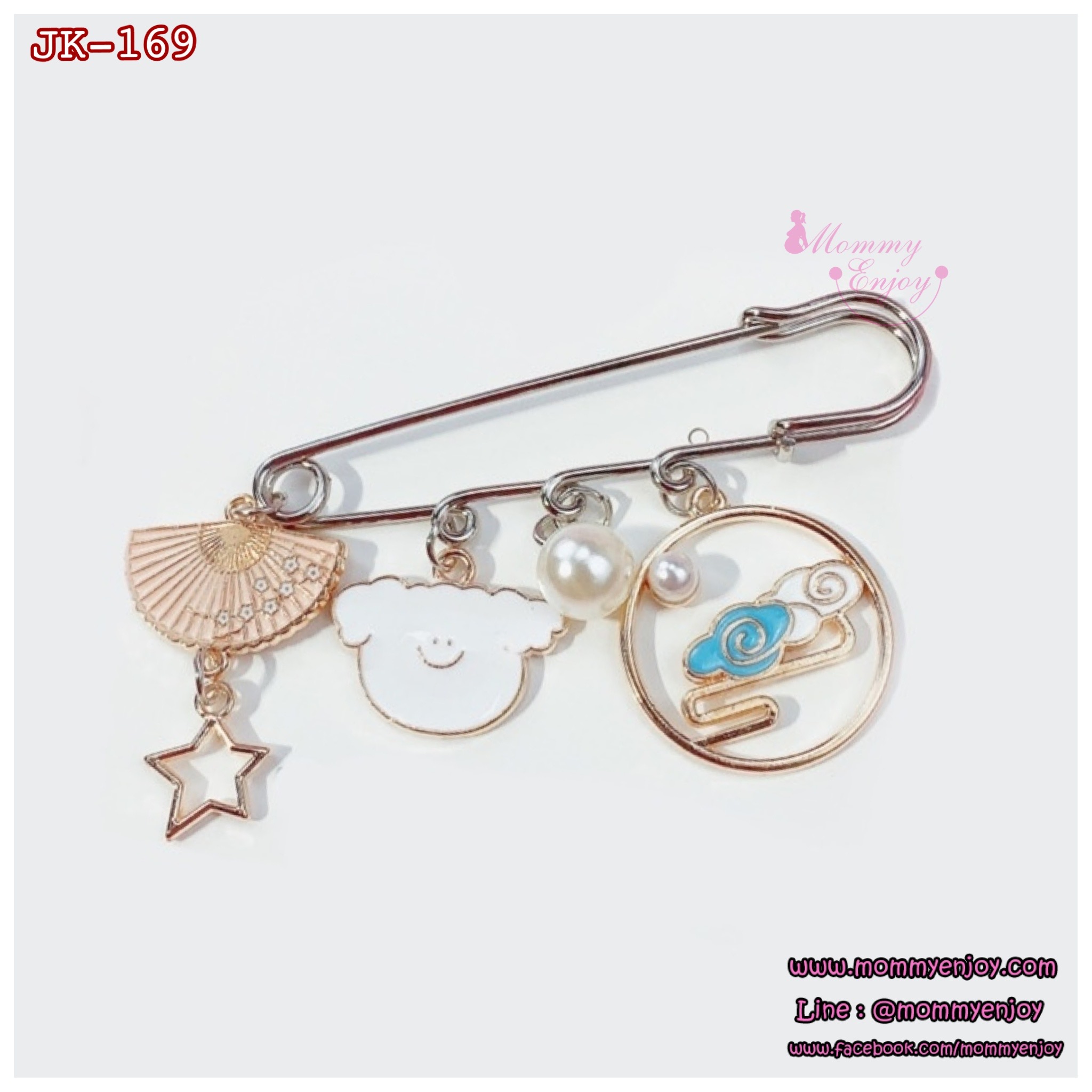 เข็มกลัดติดชุด ติดเพื่อความสวย หรือติดเพื่อความเชื่อสวยลงตัว เซตเกาหลี V2.