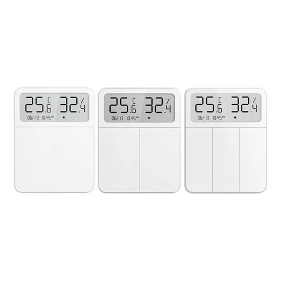 Xiaomi Screen Display Wall Switch - สวิทซ์ไฟบ้านพร้อมหน้าจอ (BLE Mesh) (L) (CN)