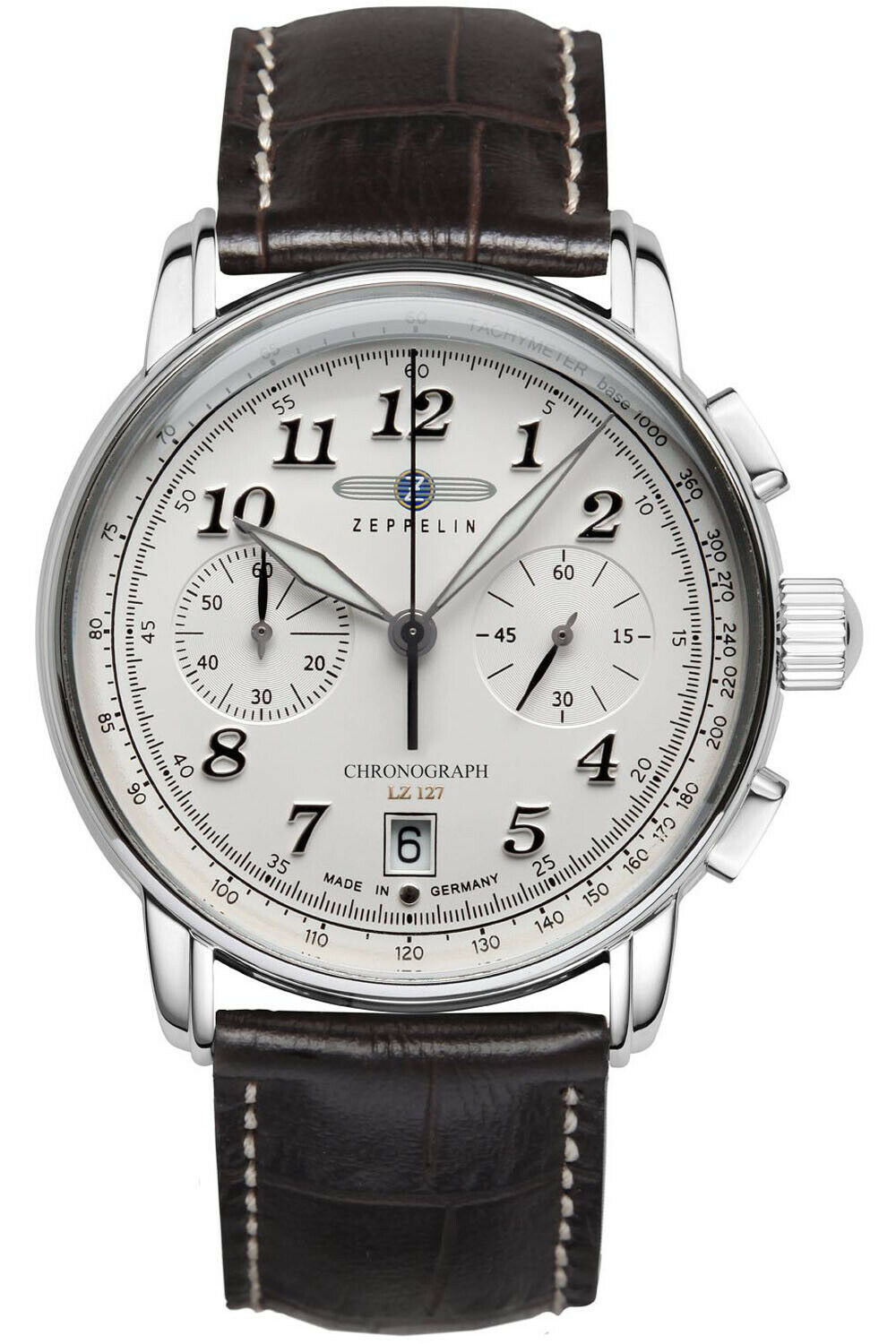 Zeppelin 8674-1 นาฬิกาผู้ชาย LZ127 Graf Zeppelin Chronograph Quartz Men's Watch Made In Germany