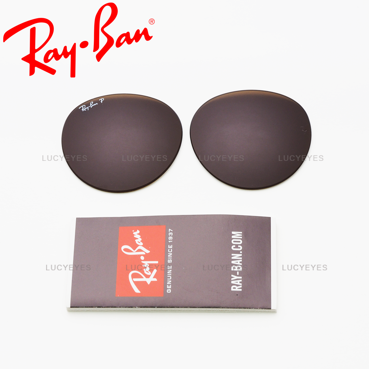 เลนส์ RAYBAN แท้ 100% RB3447, ROUND METAL, เลนส์สีน้ำตาล Polarized