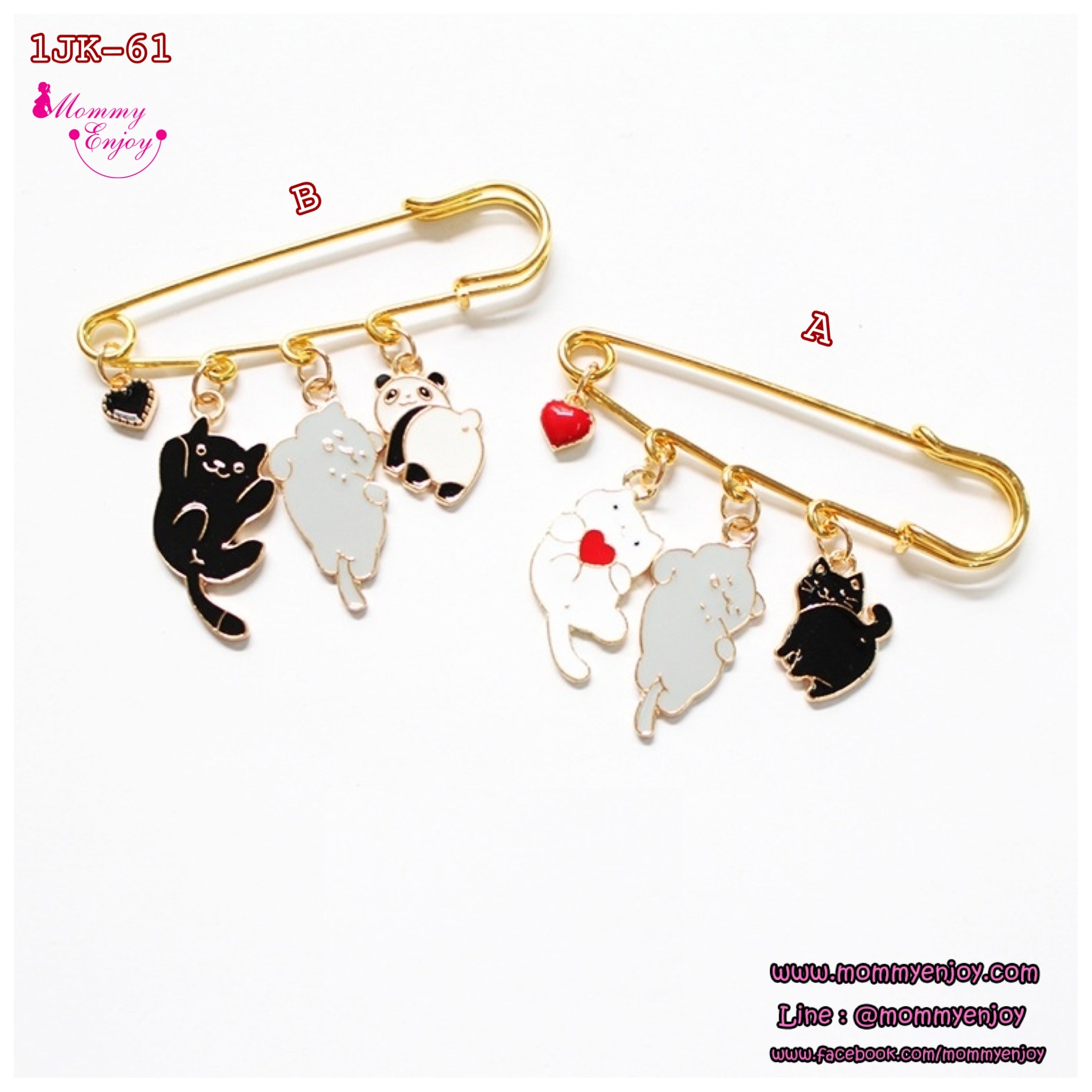 เข็มกลัดติดชุด สวย หรู ดูดี มีให้เลือกหลายแบบ น่ารัก กันสารพัดเลยจร้าา ชุดตุ้งติ้ง หลากหลายแบบ V.2