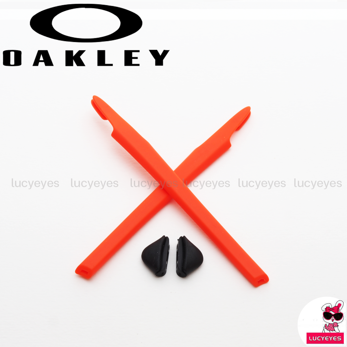 ชุดยางขาแว่น + แป้นจมูก OAKLEY OX8029 CROSSLINK สีส้ม