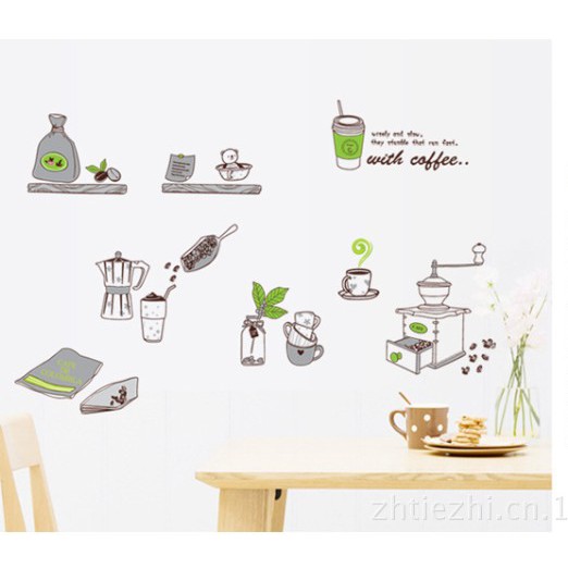 สติ๊กเกอร์ตกแต่งผนัง ขนาด 50x70 ซม. เนื้อ PVC มีกาวในตัว ไม่ทำลายผนัง เซต 4/4