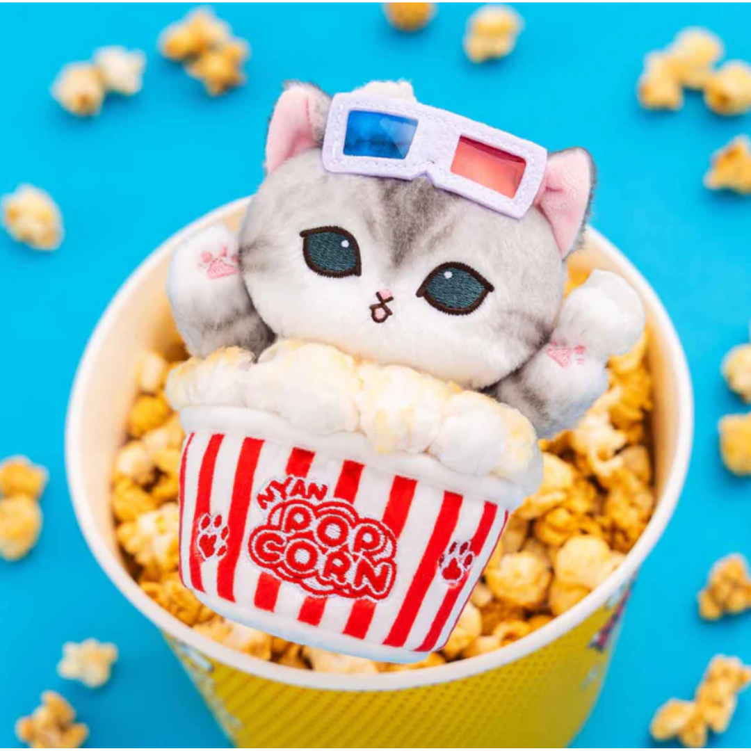 [PRE-ORDER] พวงกุญแจ ตุ๊กตา แมวโมฟุ ป๊อปคอร์น Mofusand Journey Popcorn Cat Mascot mofusand もふもふジャーニー ポップコーンにゃんマスコット