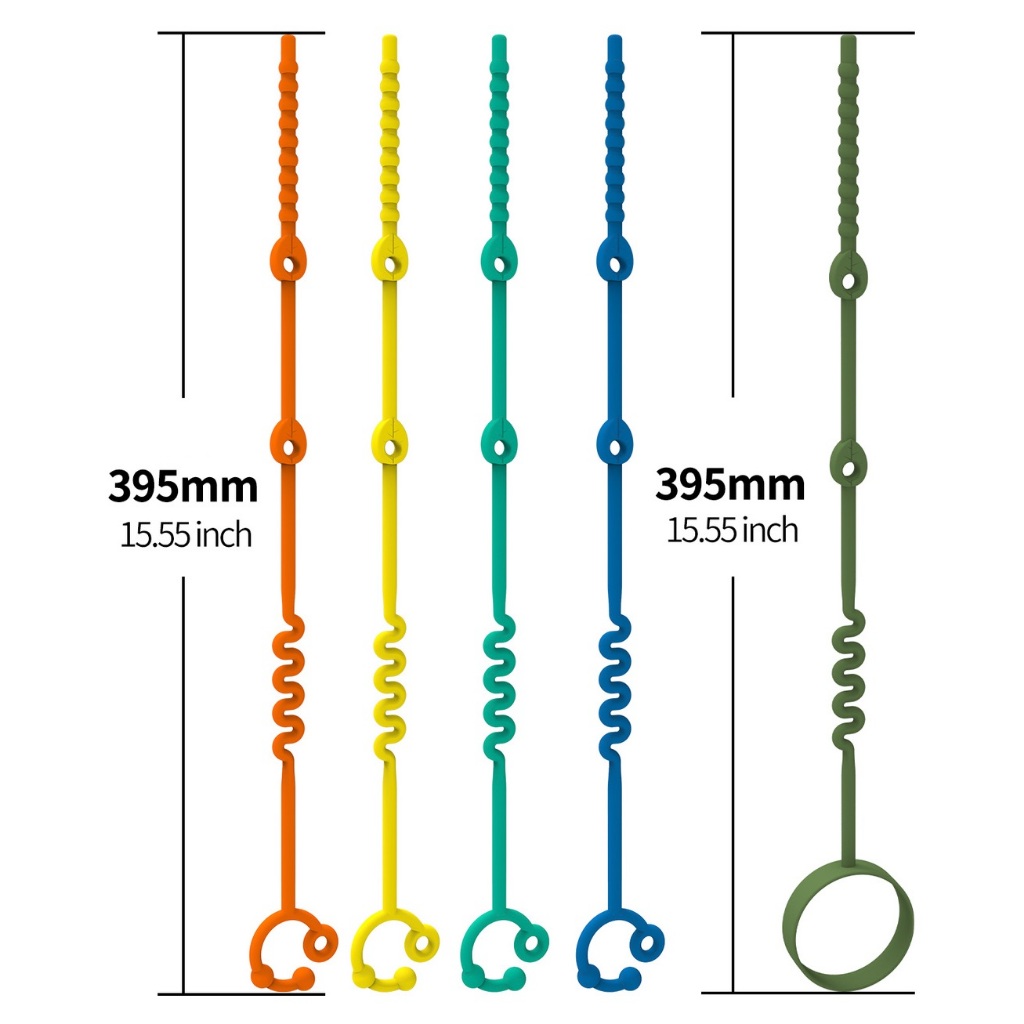 สายคล้องซิลิโคนรูปใบไม้ สายซิลิโคนเอนกประสงค์