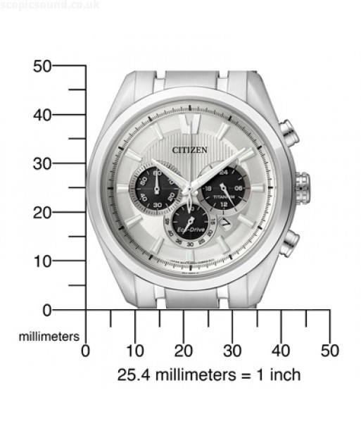 Citizen CA4010-58A นาฬิกาผู้ชาย Eco-Drive Chronograph Super Titanium Men's Watch