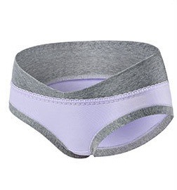 กางเกงชั้นในเอวต่ำสำหรับคุณแม่ ผ้ายืดนิ่มใส่สบาย ออกแบบโดยเฉพาะ สีชมพู เนื้อ ม่วง
