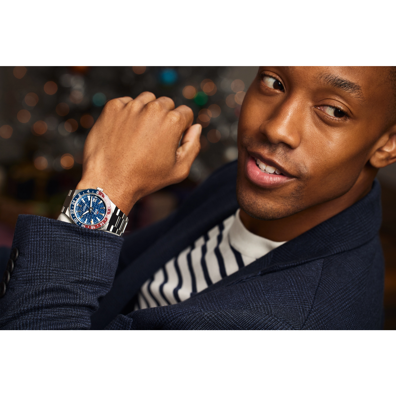 Citizen NB6030-59L นาฬิกาผู้ชาย Series8 GMT Automatic Men's Watch