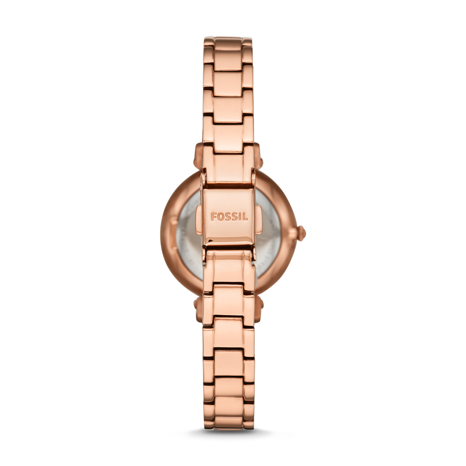 Fossil ES4447 นาฬิกาผู้หญิง Kinsey Rose Gold-Tone Stainless Steel Women's Watch