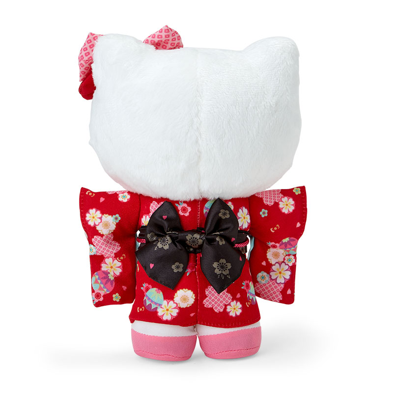 [PRE-ORDER] ตุ๊กตา คิตตี้ กิโมโน สีแดง Hello Kitty Red Kimono Size S นำเข้าจากญี่ปุ่น サンリオ(SANRIO) ぬいぐるみ（着物） ハローキティ 067211