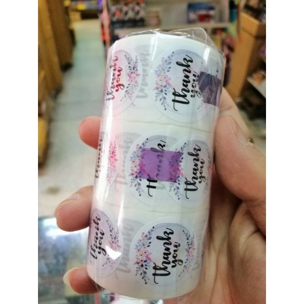 สติ๊กเกอร์ ขอบคุณ thank you sticker 300 ดวง