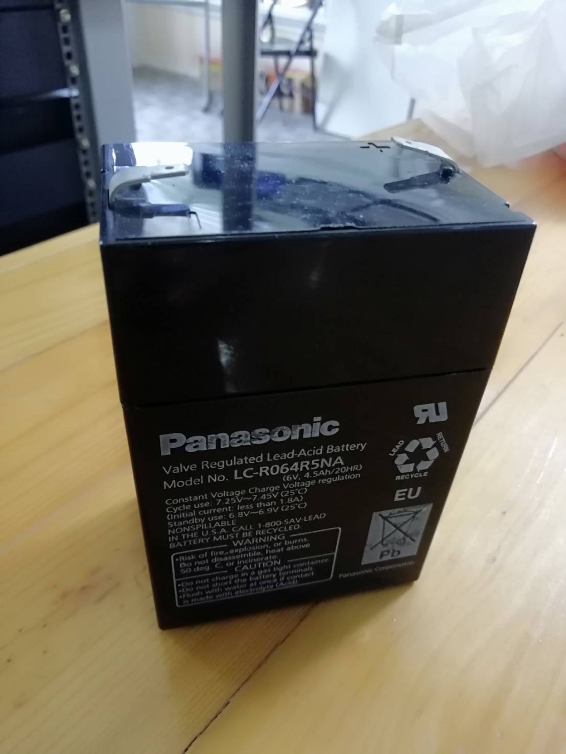 6V 4.5AH PANASONIC