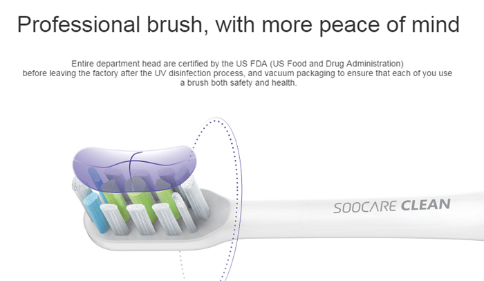 SOOCAS Mini Brush Head - หัวแปรงรุ่น Mini (2 ชิ้น)