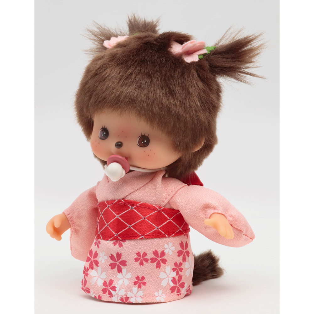 [PRE-ORDER] เบบี้ ม่อนชิชิ BEBICHHICHI กิโมโน ซากุระ Size 14 cm นำเข้าจากญี่ปุ่น Monchhichi Babychhichi 桜 ベビチッチ