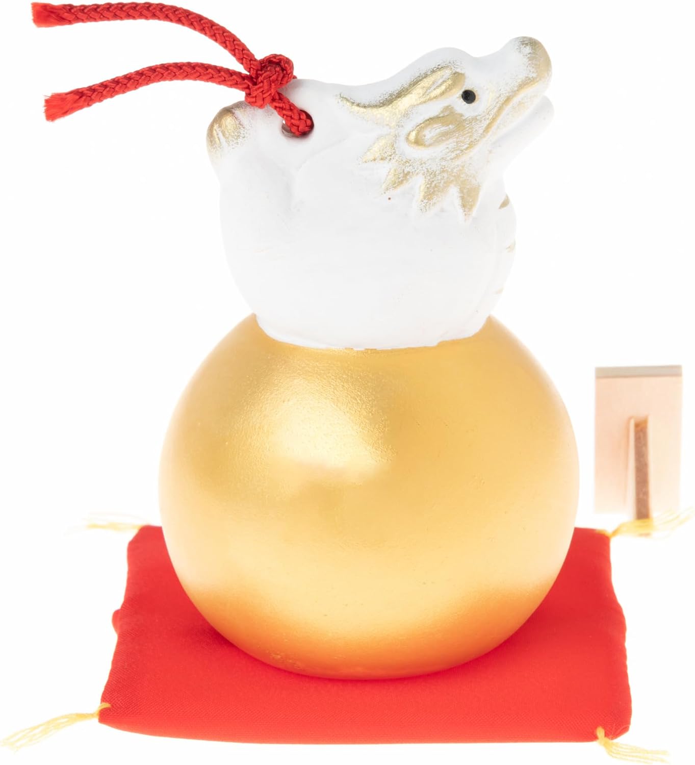 [PRE-ORDER] มังกรขาว ยืนบนลูกบอล สมบัติทอง ของมงคลญี่ปุ่น ฮวงจุ้ยโต๊ะทำงาน เสริมโชคลาภ ปีมังกร นำเข้าจากญี่ปุ่น Dragon Zodiac 2024