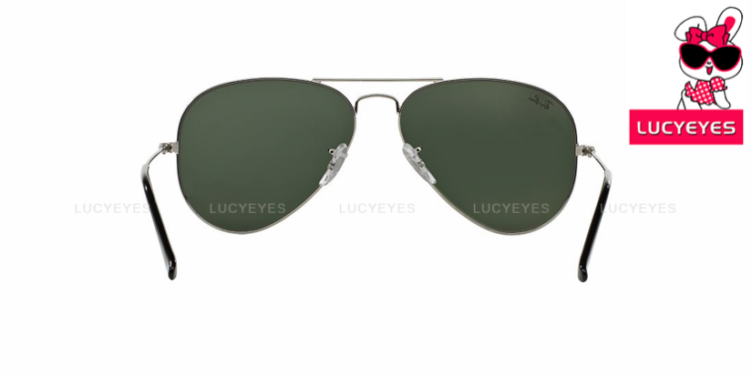 RAYBAN RB3025 003/40 AVIATOR Size 62 กรอบเงิน เลนส์ปรอทเงิน 4