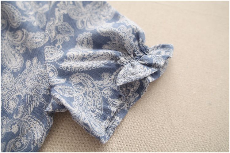 ชุดคลุมท้อง ลายวิเทจ ผ้าชีฟอง น่ารัก ใส่บาย มีซับใน M,L,XL,XXL