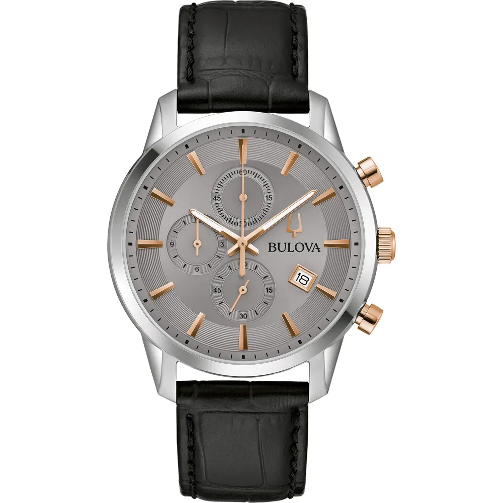 Bulova 98B409 นาฬิาผู้ชาย Chronograph Quartz Men's Watch