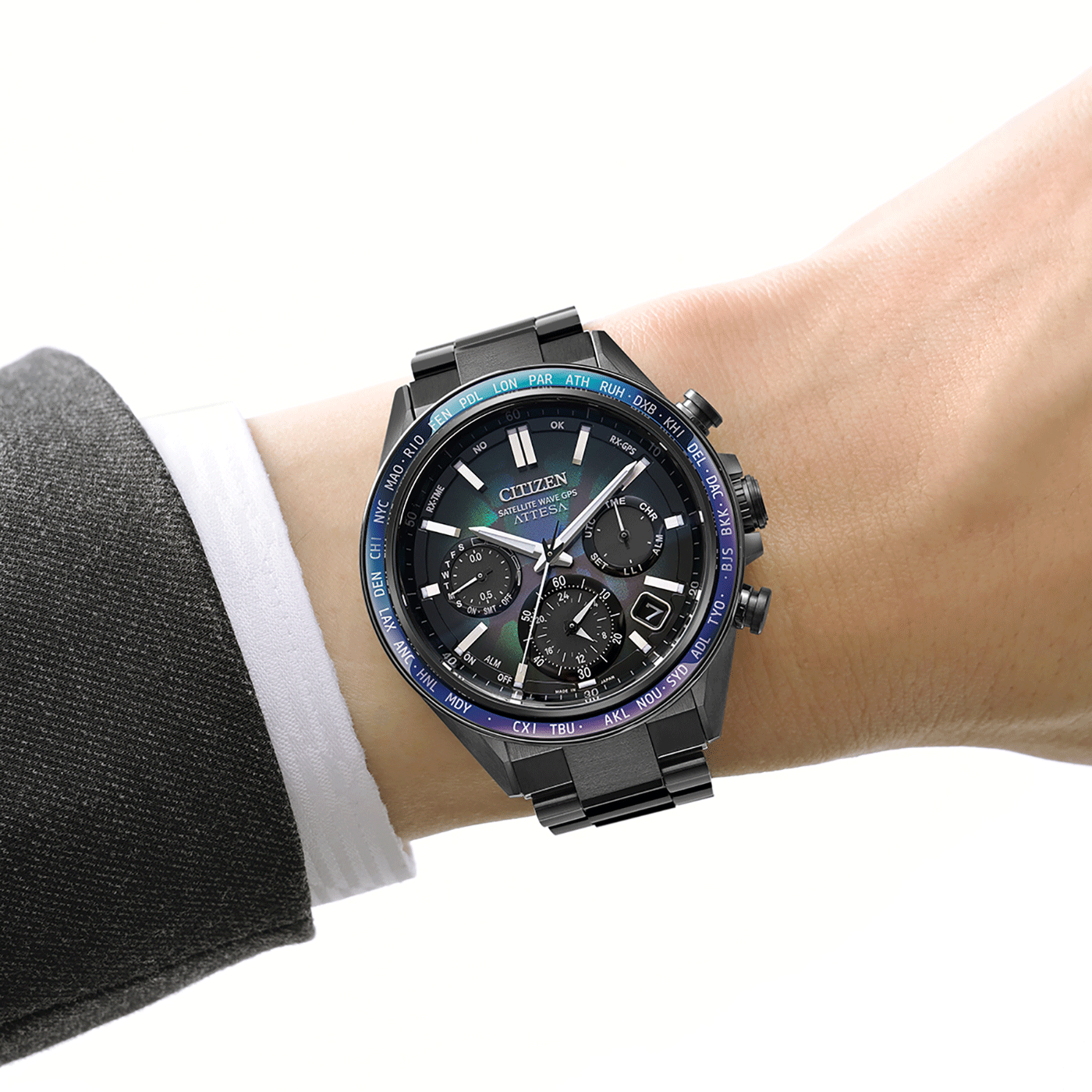 Citizen CC4057-60E นาฬิกาผู้ชาย Attesa Satellite Wave GPS Super Titanium LIMITED EDITION 1900 Men's Watch